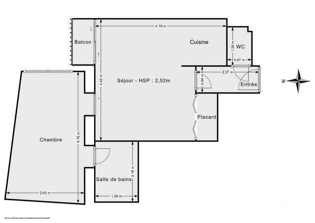Appartement F2 à vendre - 2 pièces - 37.22 m2 - PARIS - 75011 - ILE-DE-FRANCE - Century 21 Chorus Bastille