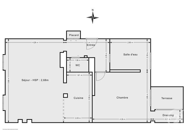 Afficher la photo en grand Appartement F2 bis à vendre - 2 pièces - 62.15 m2 - PARIS - 75011 - ILE-DE-FRANCE - Century 21 Chorus Bastille