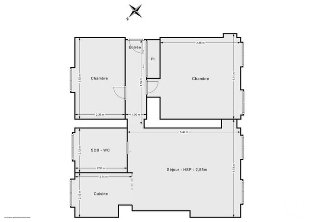 Appartement F3 à vendre - 3 pièces - 64.0 m2 - PARIS - 75011 - ILE-DE-FRANCE - Century 21 Chorus Bastille