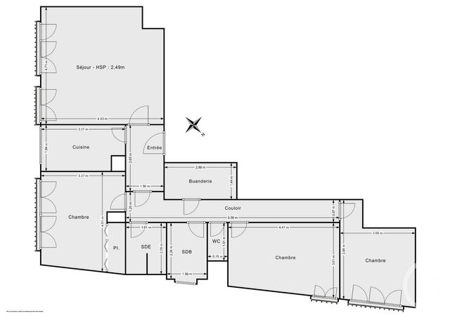 Appartement F4 à vendre - 4 pièces - 88.53 m2 - PARIS - 75011 - ILE-DE-FRANCE - Century 21 Chorus Bastille