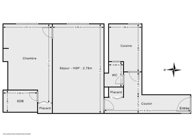 Appartement F2 à vendre - 2 pièces - 44.69 m2 - PARIS - 75011 - ILE-DE-FRANCE - Century 21 Chorus Bastille