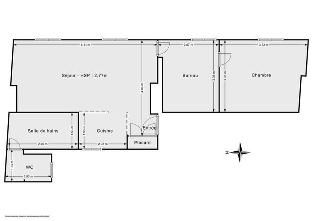 Appartement F3 à vendre - 3 pièces - 48.0 m2 - PARIS - 75011 - ILE-DE-FRANCE - Century 21 Chorus Bastille
