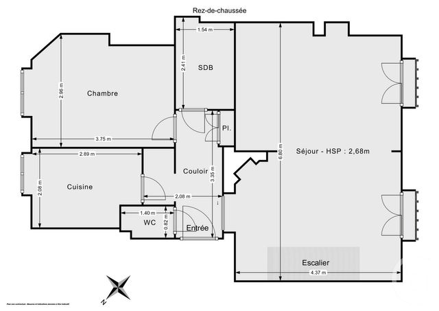 Appartement T3 à vendre - 3 pièces - 81.23 m2 - CHARENTON LE PONT - 94 - ILE-DE-FRANCE - Century 21 Chorus Bastille