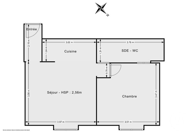 Appartement F2 à vendre - 2 pièces - 36.34 m2 - PARIS - 75011 - ILE-DE-FRANCE - Century 21 Chorus Bastille